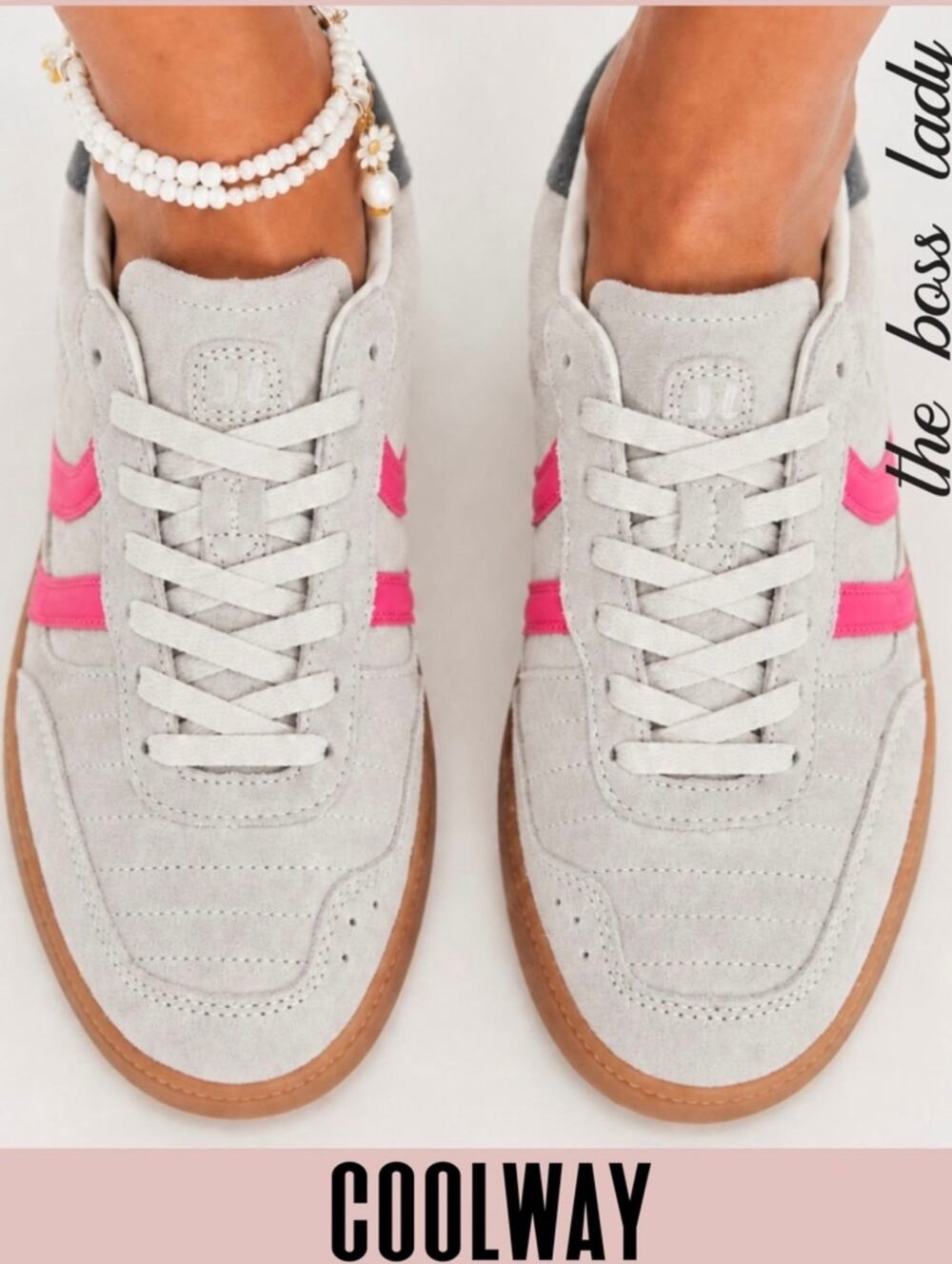 Coolway x Free People suede Silva low top sneakers shoes casual trainers boho